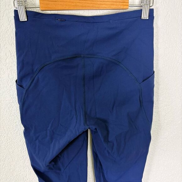 Lululemon Blue High Waisted Reflection Dot Tight Leggings with Side Pockets - Picture 7 of 11